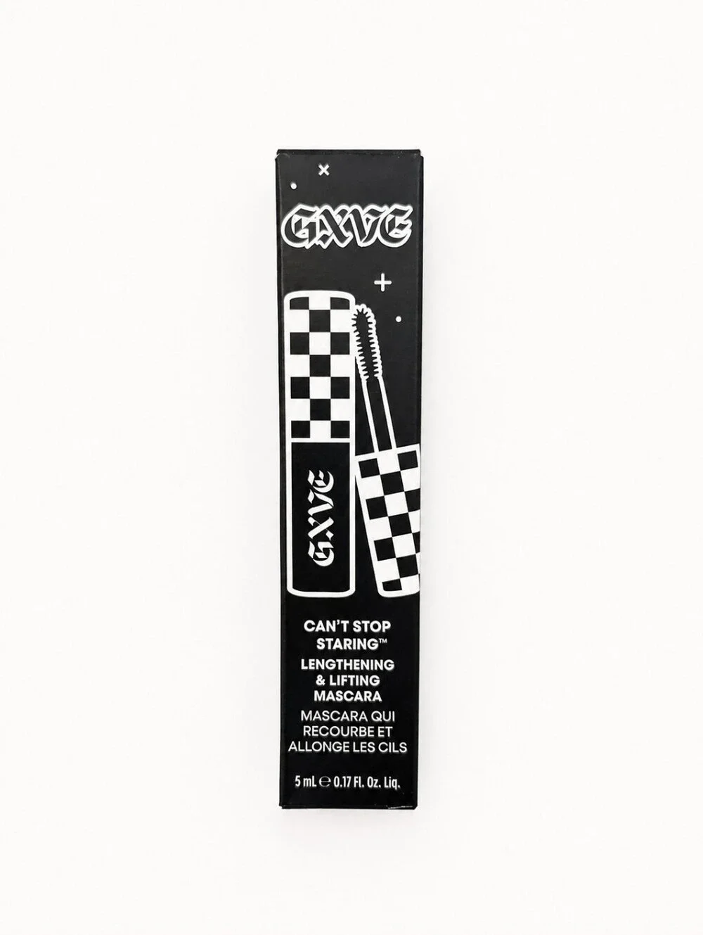 Bundle of 2 Gxve Can't Stop Staring Lengthening & Lifting Mascara 5ml Travel